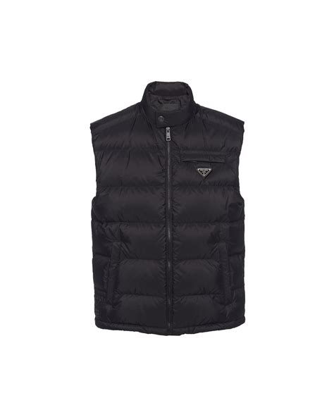 prada puffer shirt jacket|prada sleeveless puffer jacket.